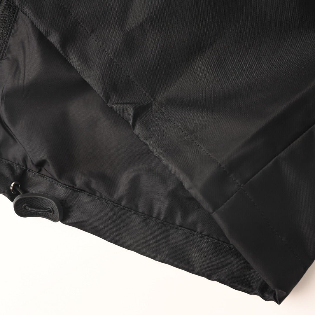 Prada Black Triangle Logo Re-Nylon Zip Shirt Jacket