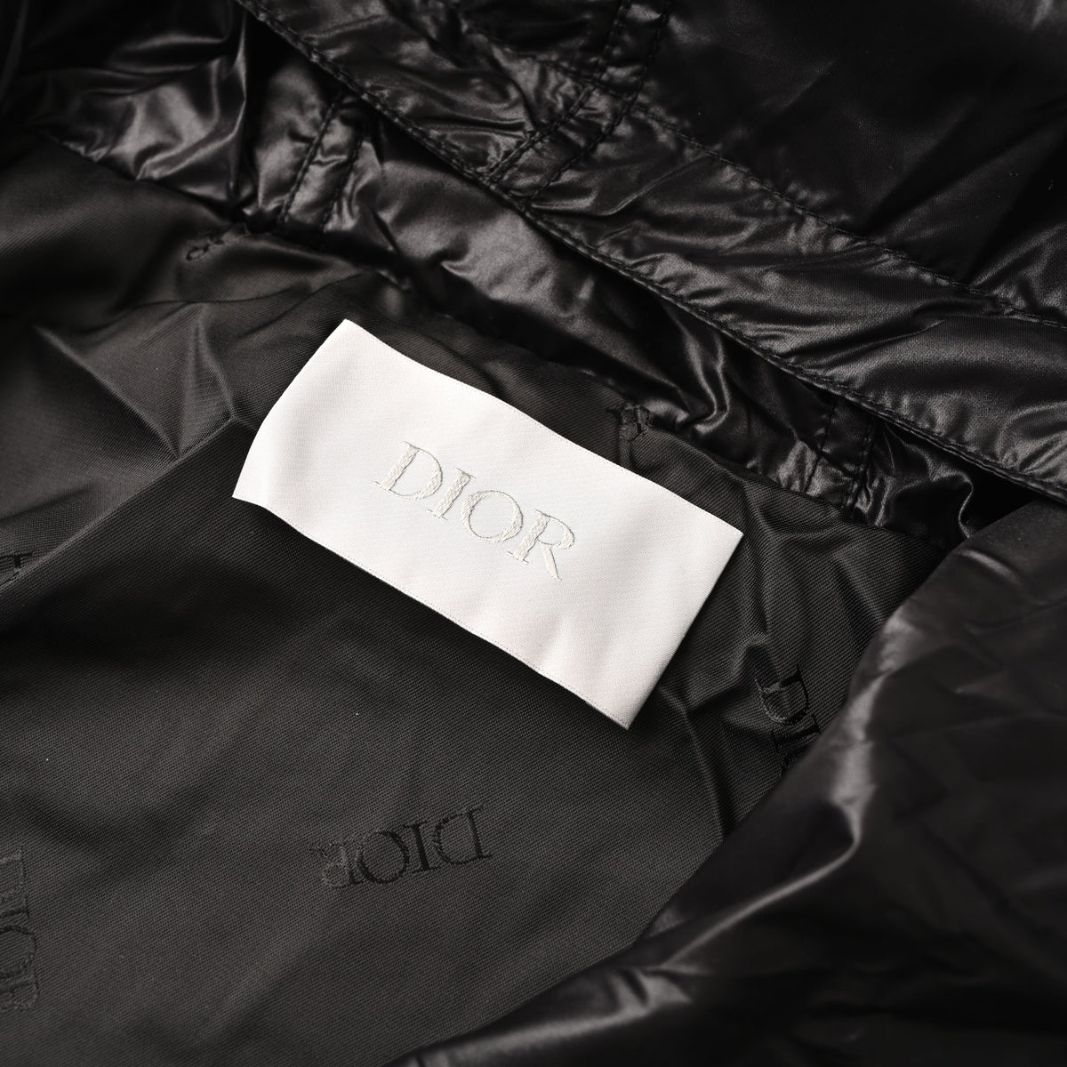 Dior Black Hooded Nylon Windbreaker Jacket