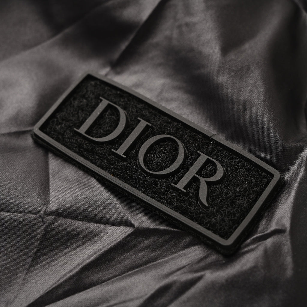 Dior Black Hooded Nylon Windbreaker Jacket