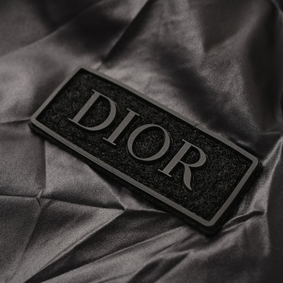 Dior Black Hooded Nylon Windbreaker Jacket