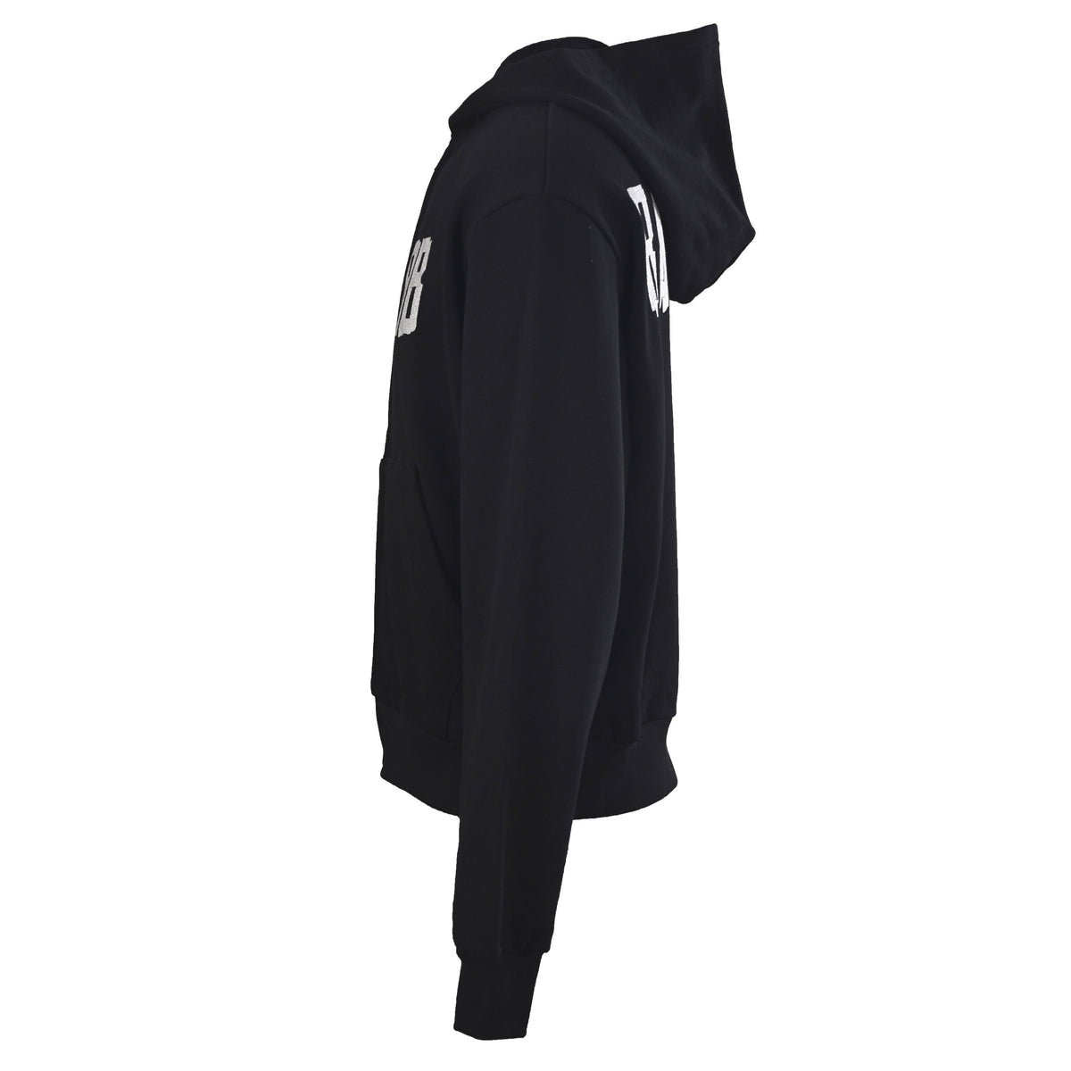 Balenciaga Black BB Logo Full Zip Hooded Sweatshirt