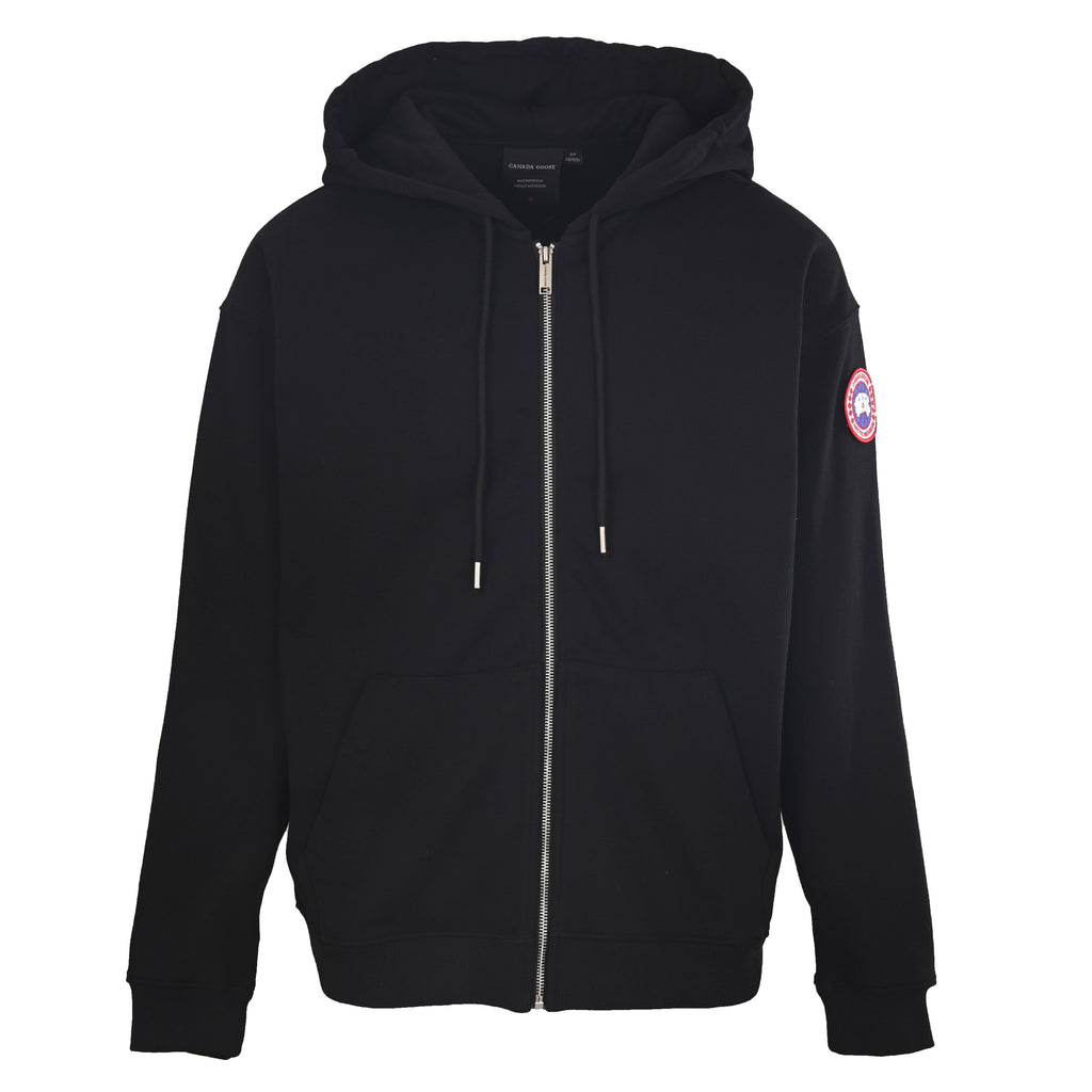 Canada Goose Black Arctic Program Patch Full Zip Hoodie