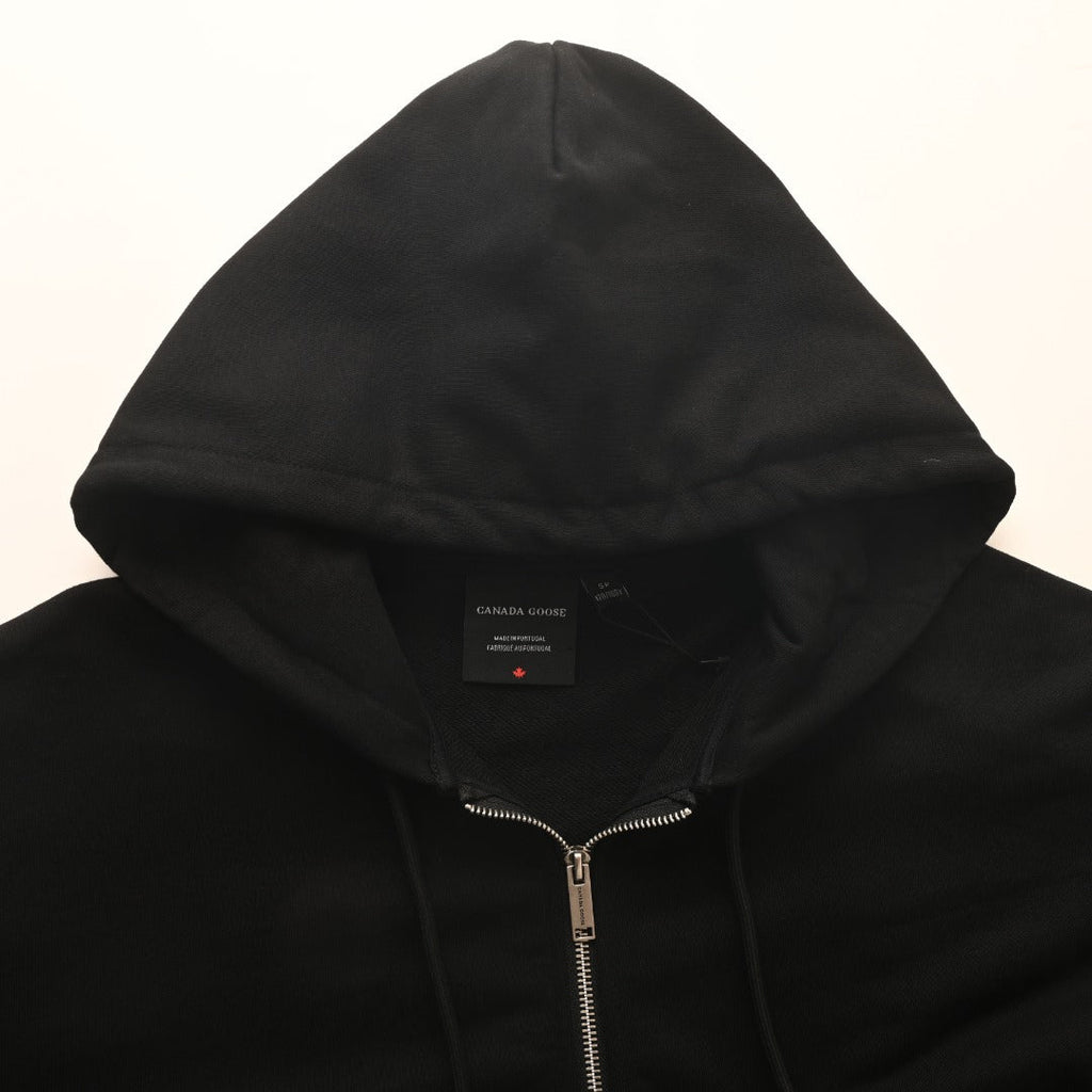 Canada Goose Black Arctic Program Patch Full Zip Hoodie