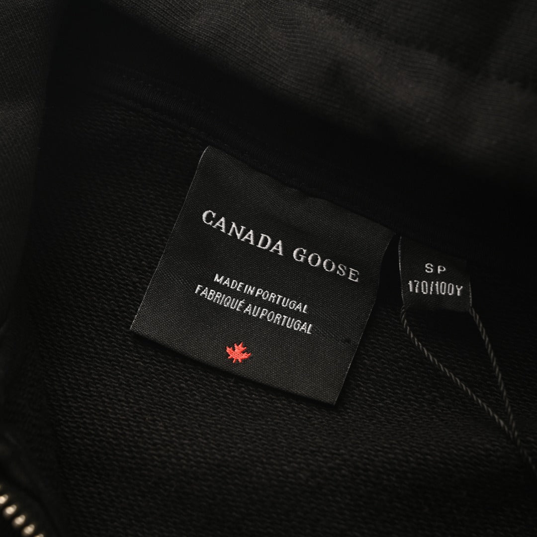 Canada Goose Black Arctic Program Patch Full Zip Hoodie