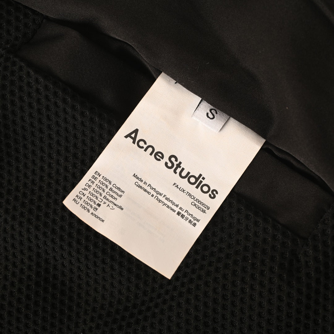 Acne Studios Black Blue Graphic Print Zip Track Jacket