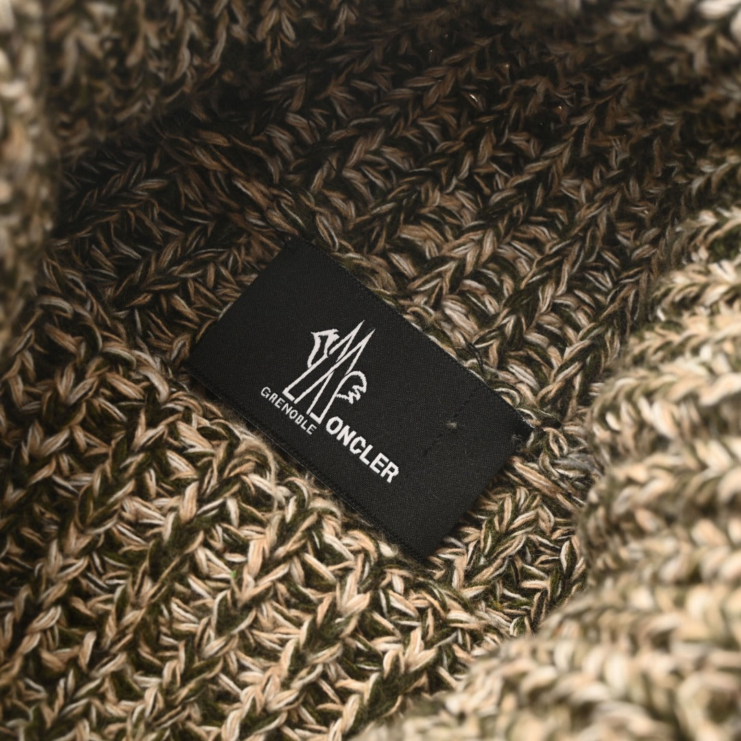 Moncler Grenoble Marled Knit Turtleneck Sweater
