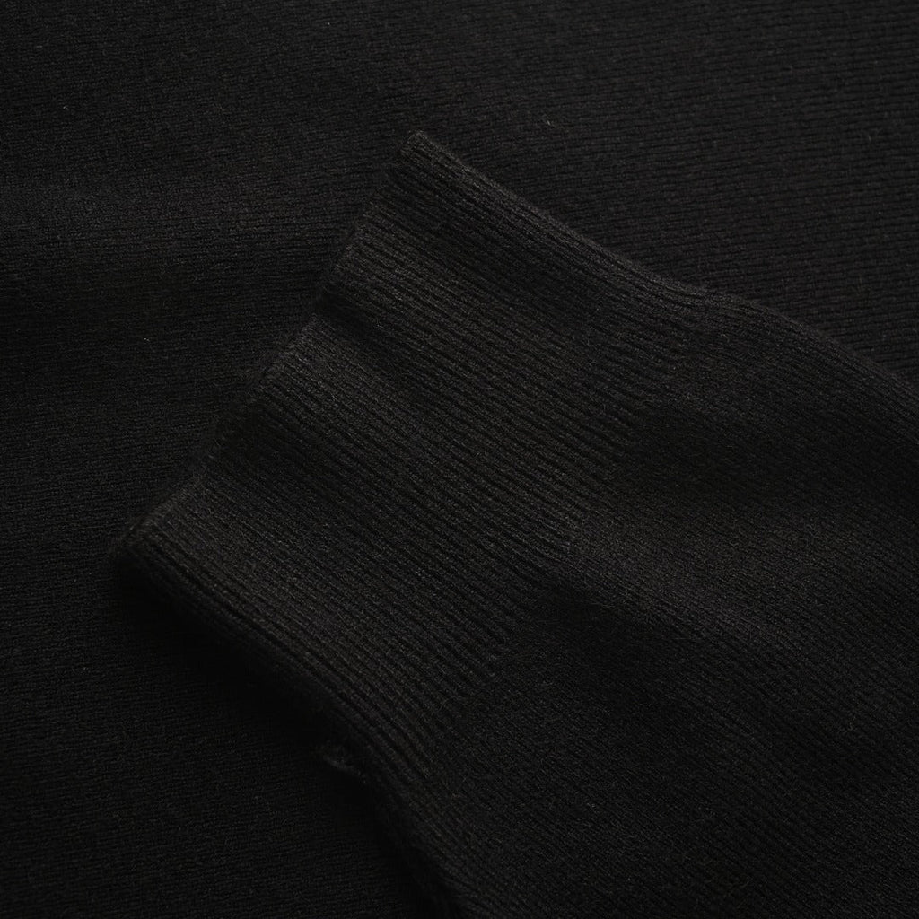 Burberry Black Equestrian Knight Logo Crew Neck Sweater