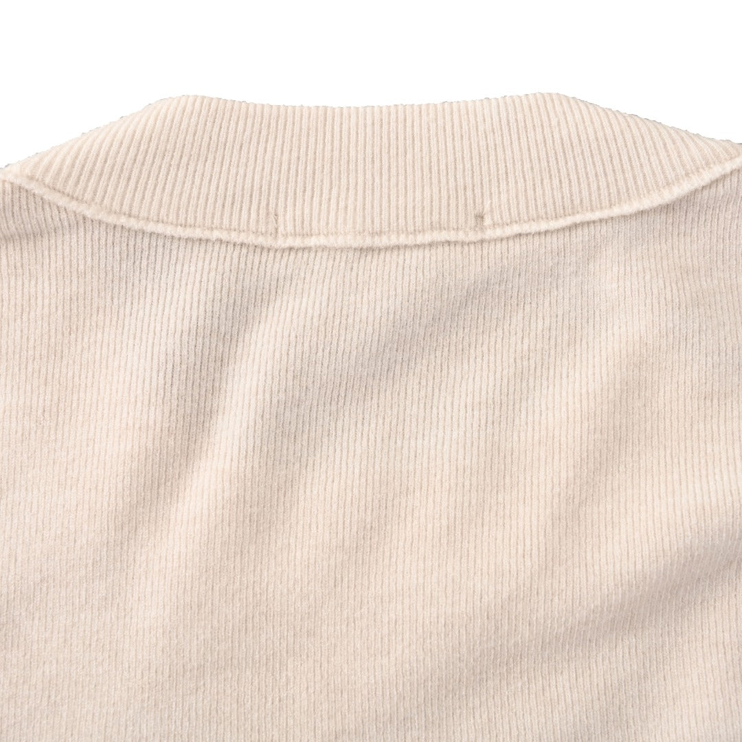 Burberry Cream Equestrian Knight Logo Crew Neck Sweater