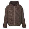 Supreme Leopard Print Waffle Full Zip Hooded Jacket