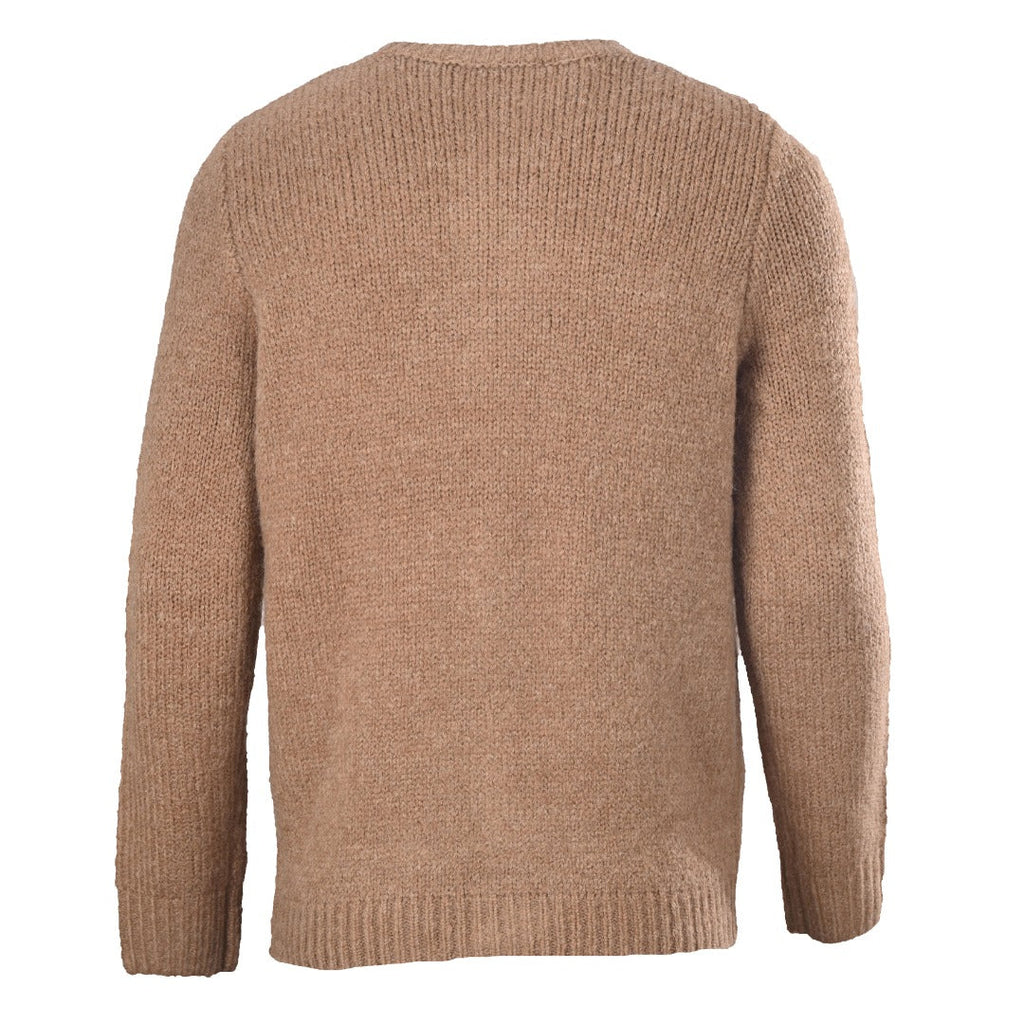 Louis Vuitton Camel LV Logo Knit Button Cardigan