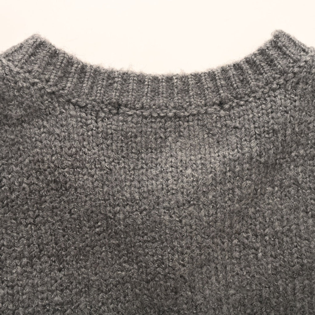Louis Vuitton Grey LV Logo Knit Button Cardigan