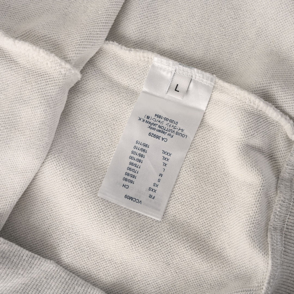 Louis Vuitton Grey LV Logo Embroidered Hoodie