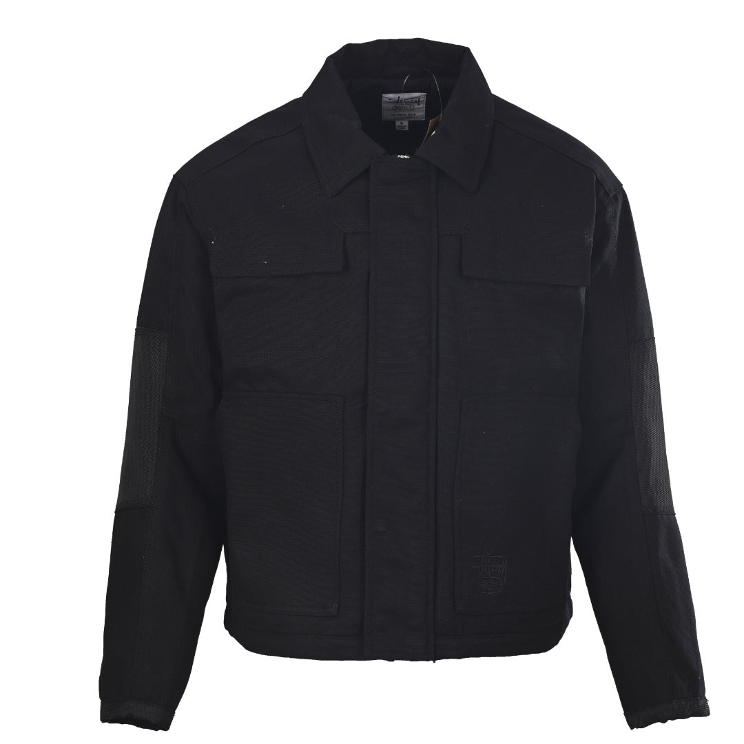 Stussy Built Tough Black Canvas Work Jacket