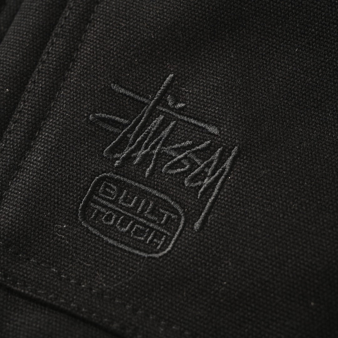 Stussy Built Tough Black Canvas Work Jacket