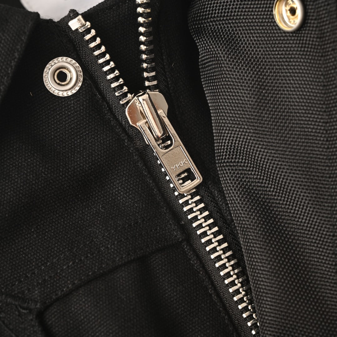 Stussy Built Tough Black Canvas Work Jacket