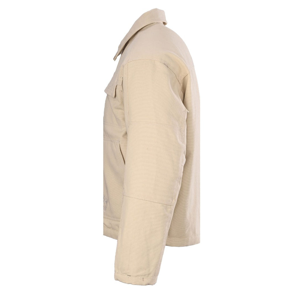 Stussy Built Tough Beige Canvas Work Jacket