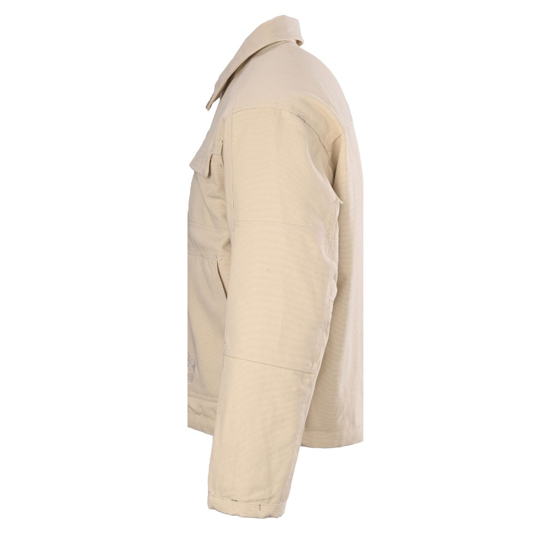 Stussy Built Tough Beige Canvas Work Jacket