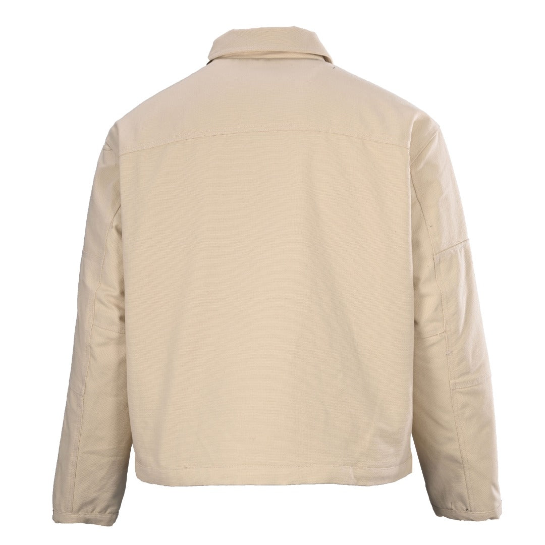 Stussy Built Tough Beige Canvas Work Jacket