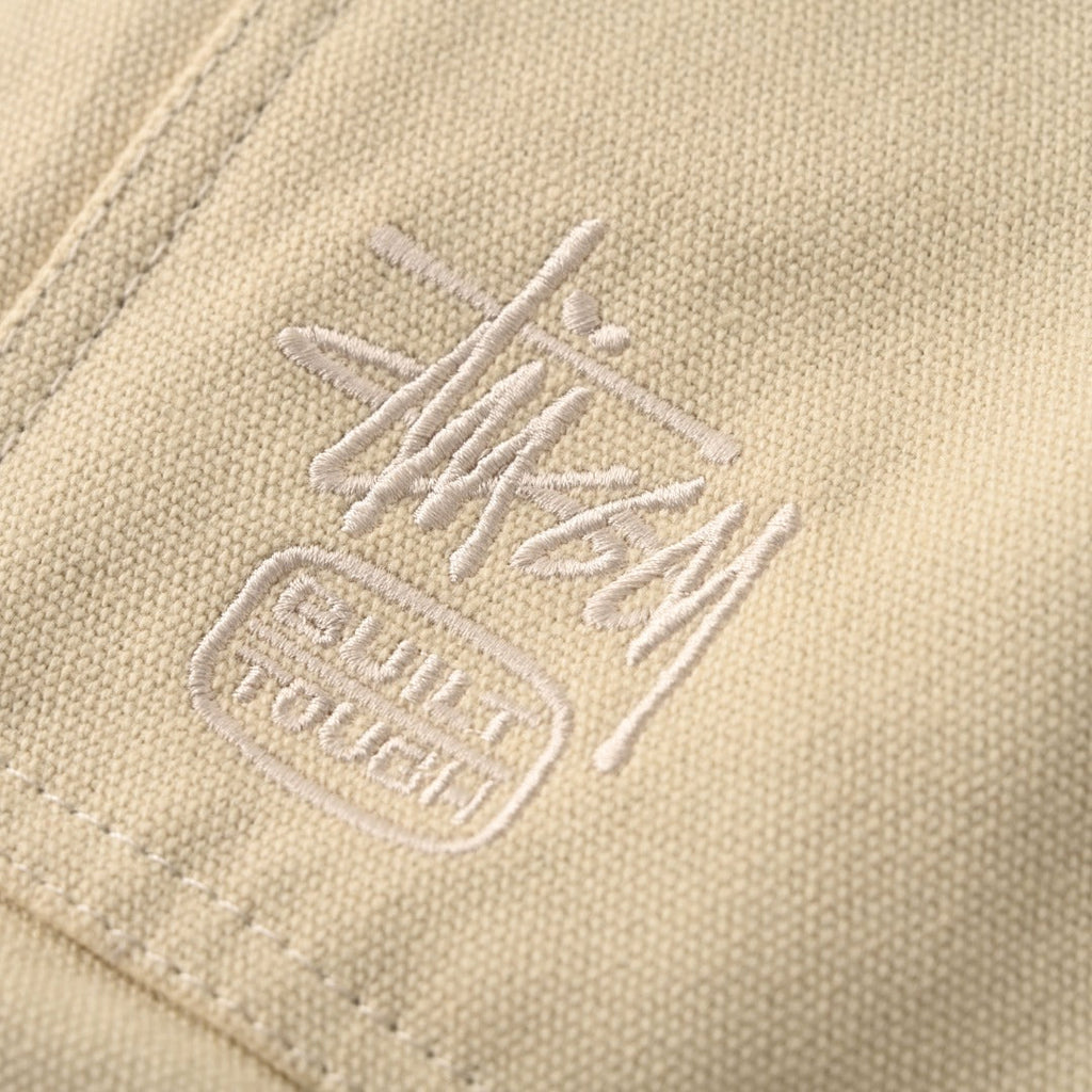 Stussy Built Tough Beige Canvas Work Jacket