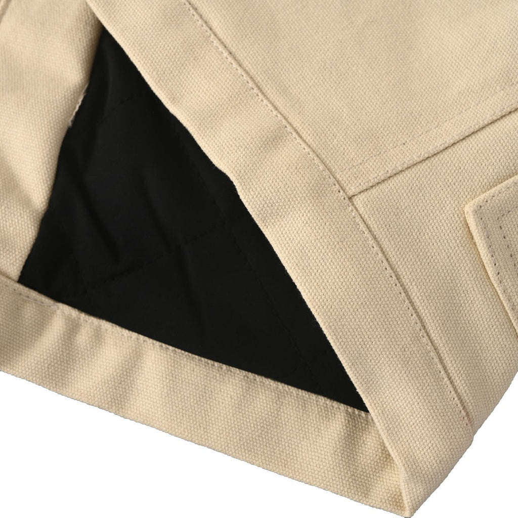 Stussy Built Tough Beige Canvas Work Jacket