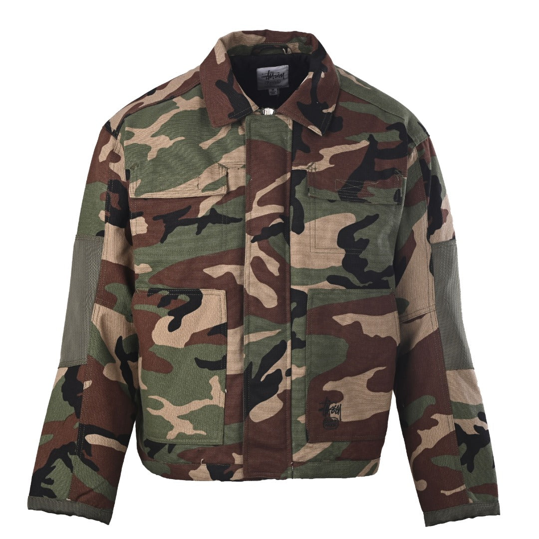 Stussy Woodland Camo Built Tough Patchwork Field Jacket