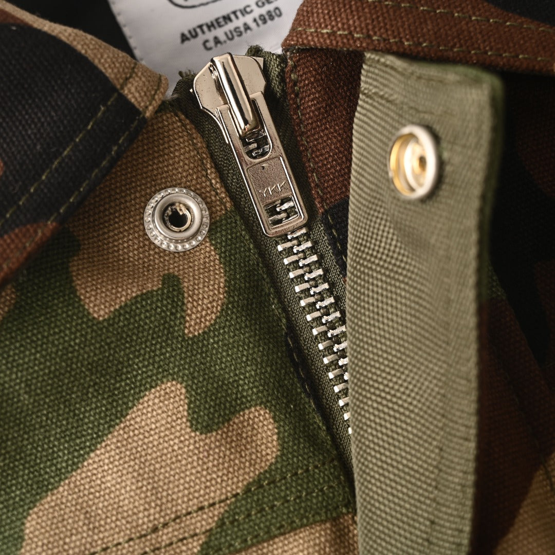 Stussy Woodland Camo Built Tough Patchwork Field Jacket
