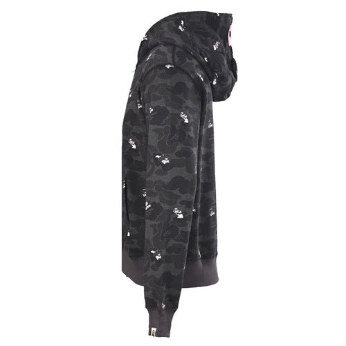 A Bathing Ape x Kuromi Black Camo Full Zip Hoodie