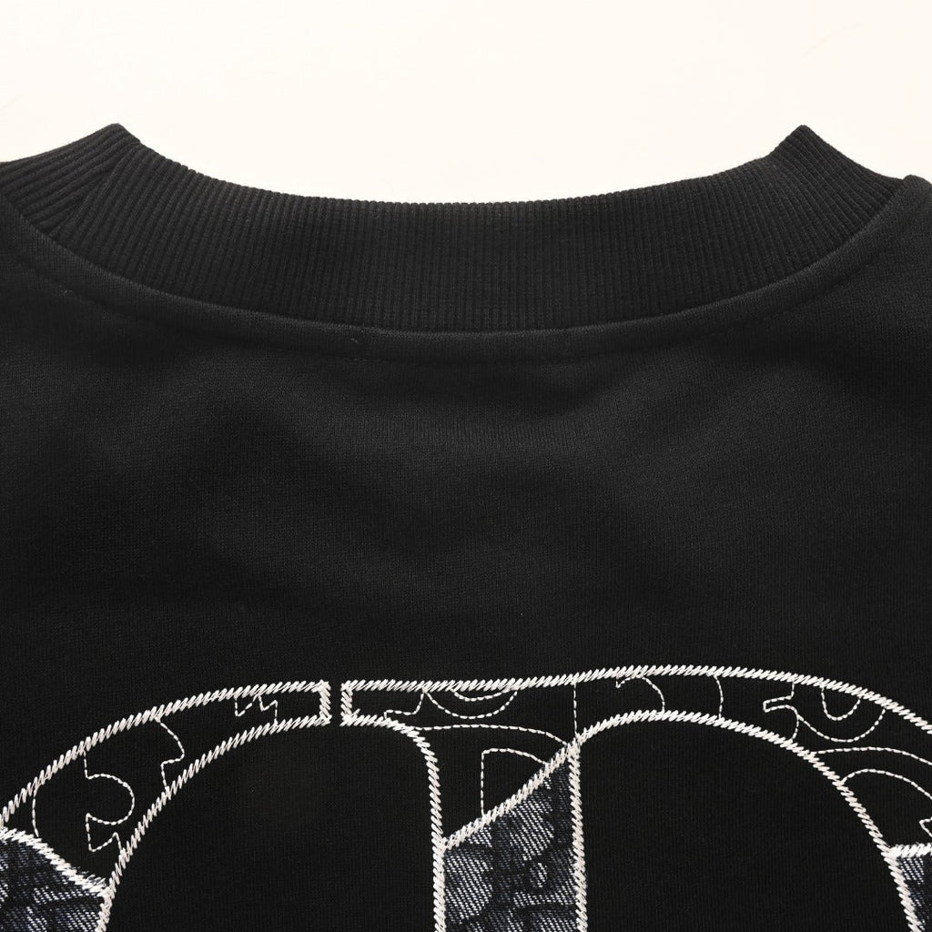 Dior Christian Dior CD Logo Black Crew Neck Sweatshirt