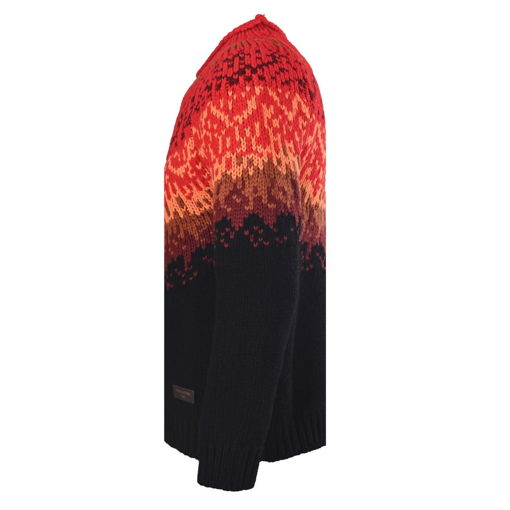 Louis Vuitton Gradient Fair Isle Wool Crew Neck Sweater