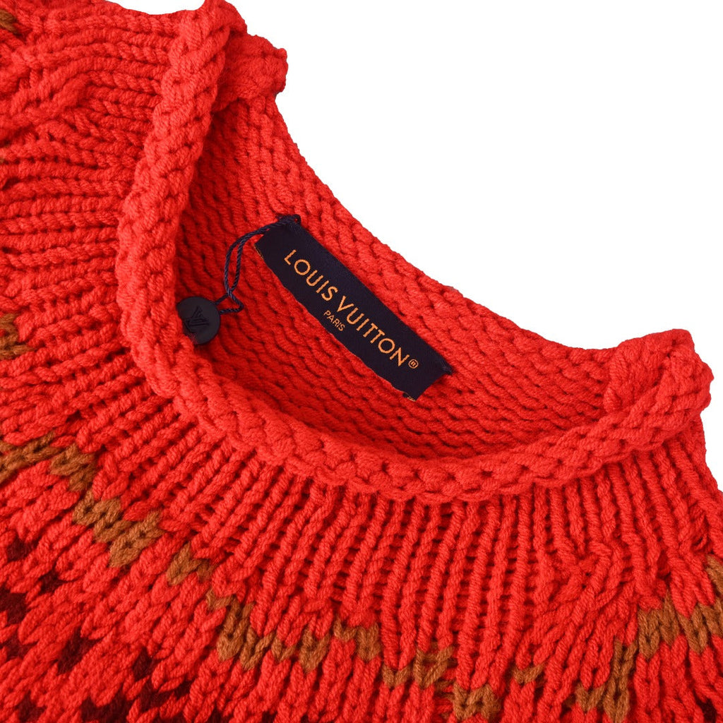 Louis Vuitton Gradient Fair Isle Wool Crew Neck Sweater