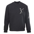 Louis Vuitton Dark Grey LV Embroidered Crew Neck Sweatshirt