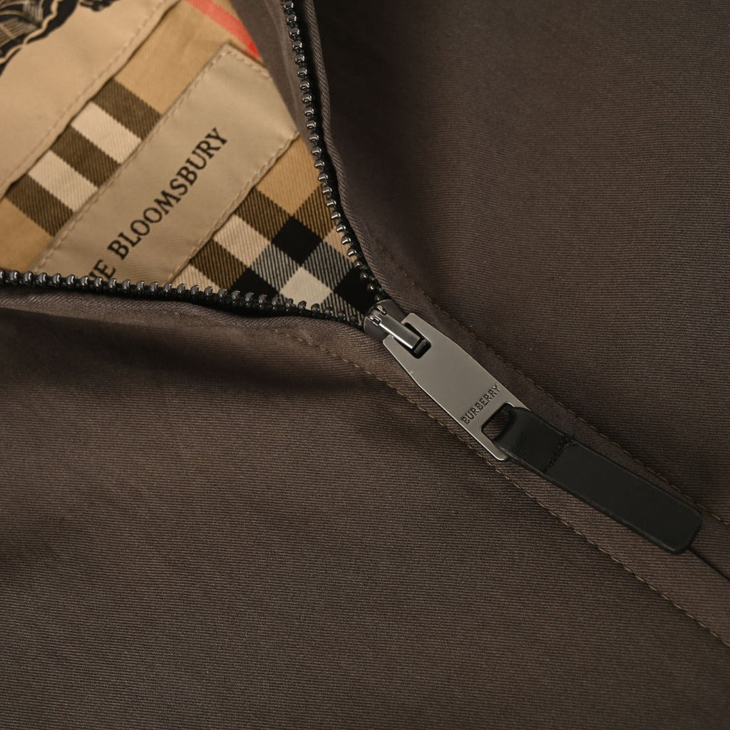 Burberry The Bloomsbury Brown Zip Collar Jacket