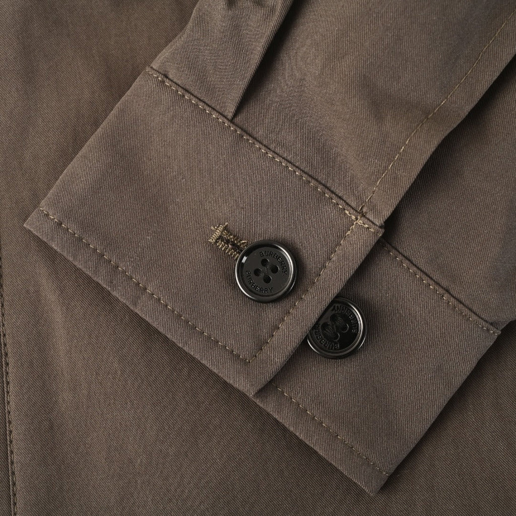 Burberry The Bloomsbury Brown Zip Collar Jacket