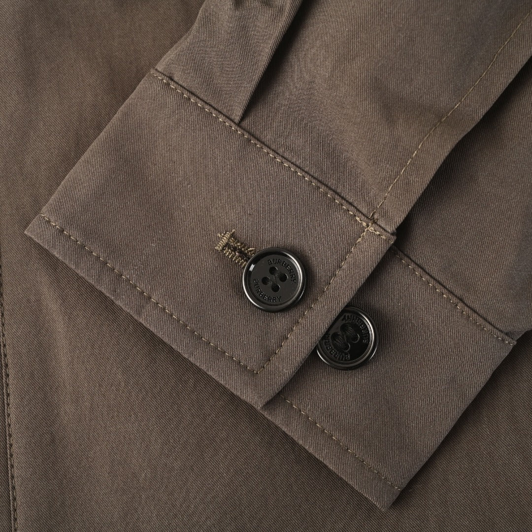 Burberry The Bloomsbury Brown Zip Collar Jacket