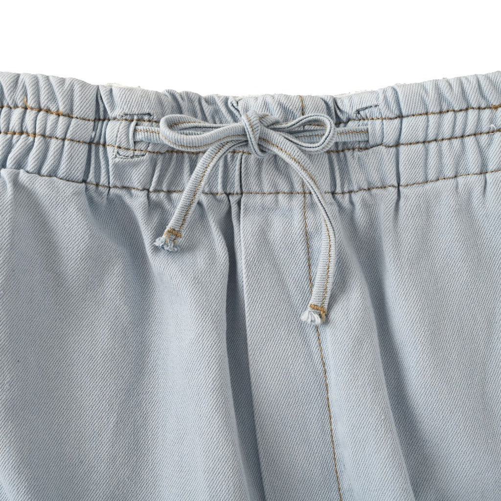 Loewe Paula's Ibiza Light Blue Drawstring Wide Leg Denim Pants