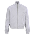 Acne Studios Grey Melange Full Zip Stand Collar Sweat Jacket