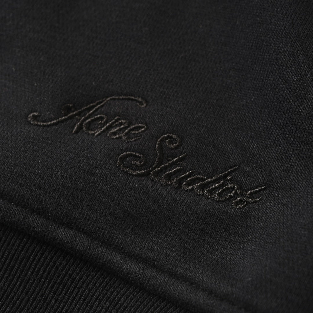 Acne Studios Black Full Zip Stand Collar Sweat Jacket