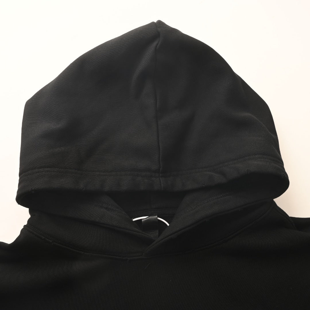 Chrome Hearts Horseshoe Logo Black Gradient Blue Embroidered Hoodie