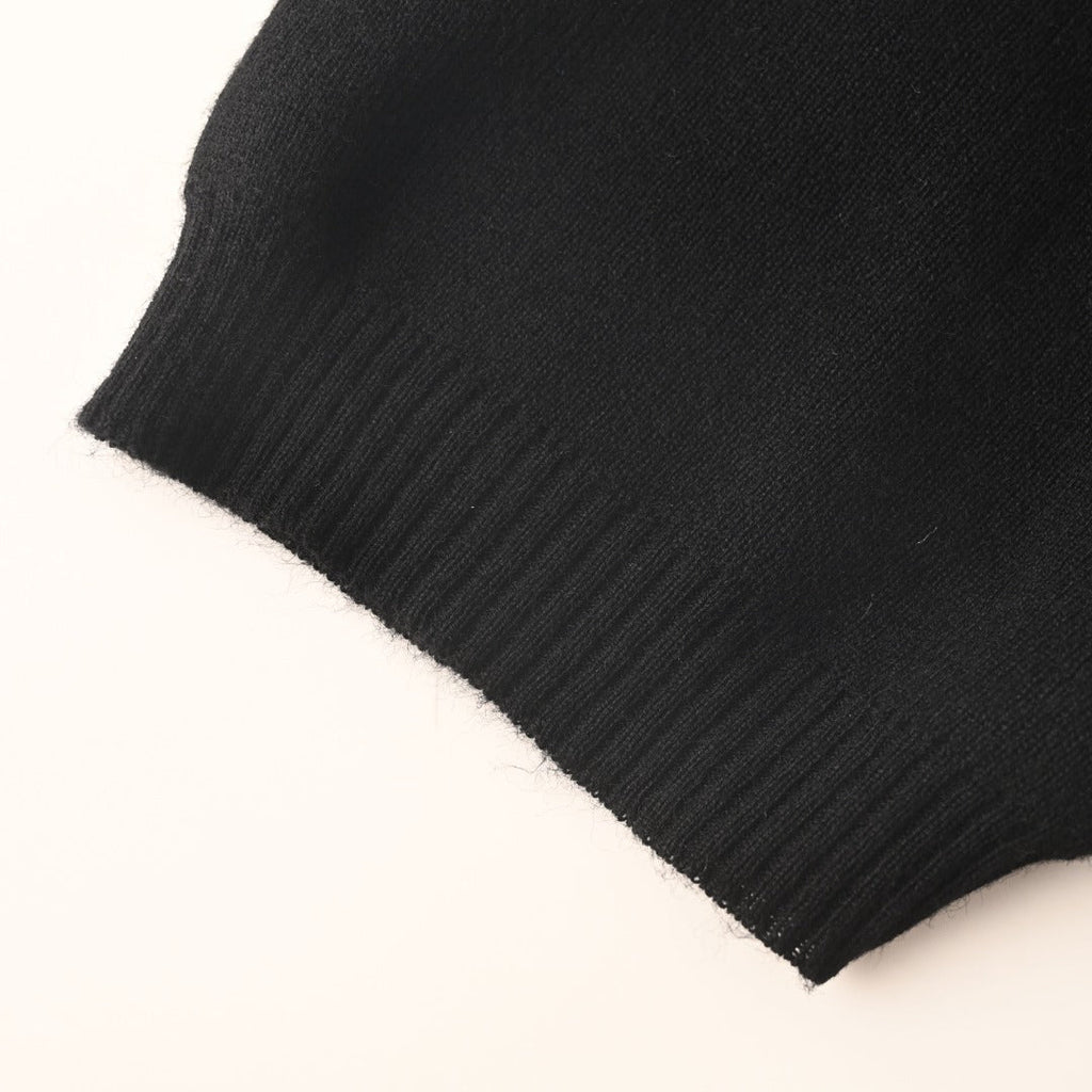 Burberry Black Knit Short Sleeve Polo Shirt