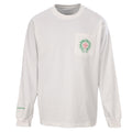 Chrome Hearts White STAFF Horseshoe Pocket Long Sleeve Tee