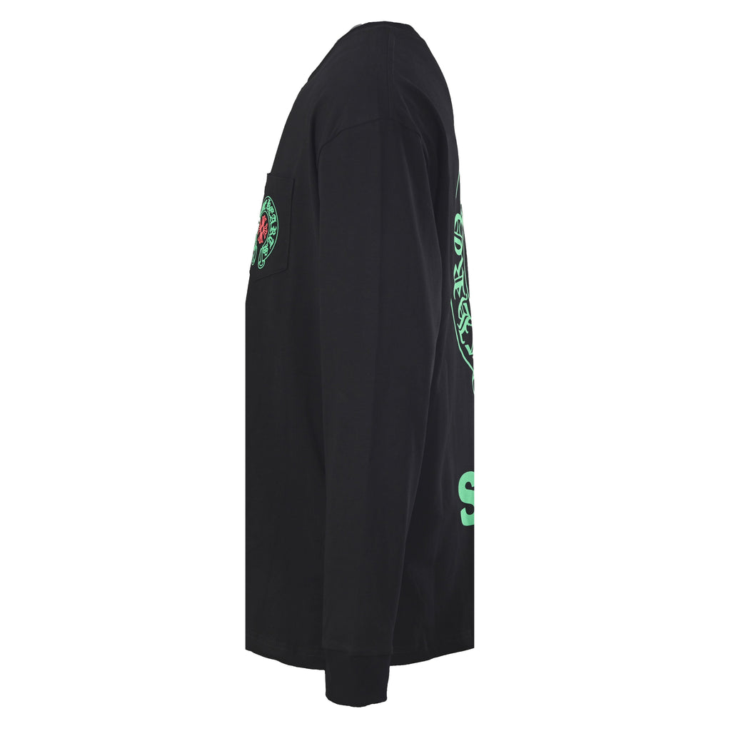Chrome Hearts Black STAFF Horseshoe Pocket Long Sleeve Tee