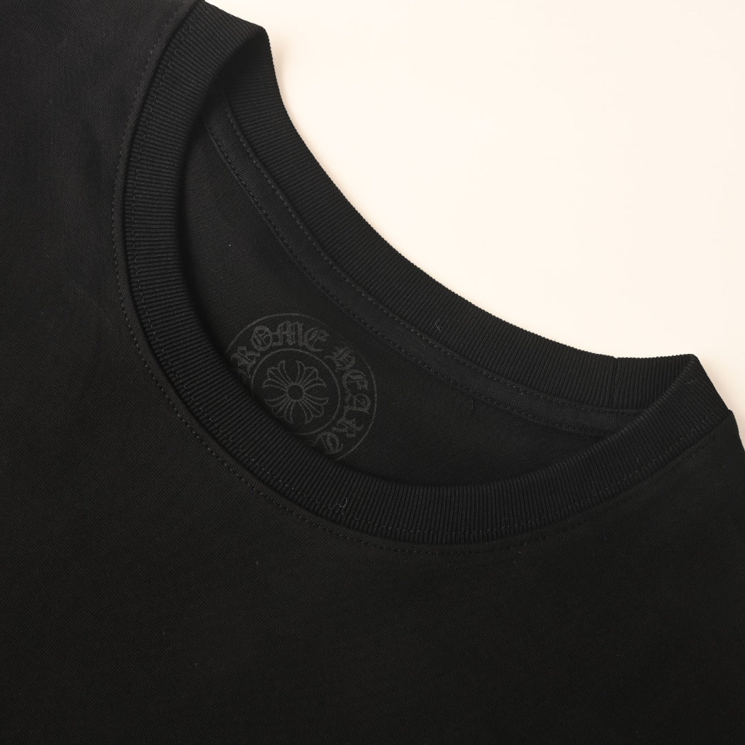 Chrome Hearts Black STAFF Horseshoe Pocket Long Sleeve Tee
