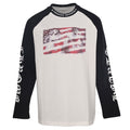 Chrome Hearts Black White Raglan Sleeve Flag Print Long Sleeve Tee