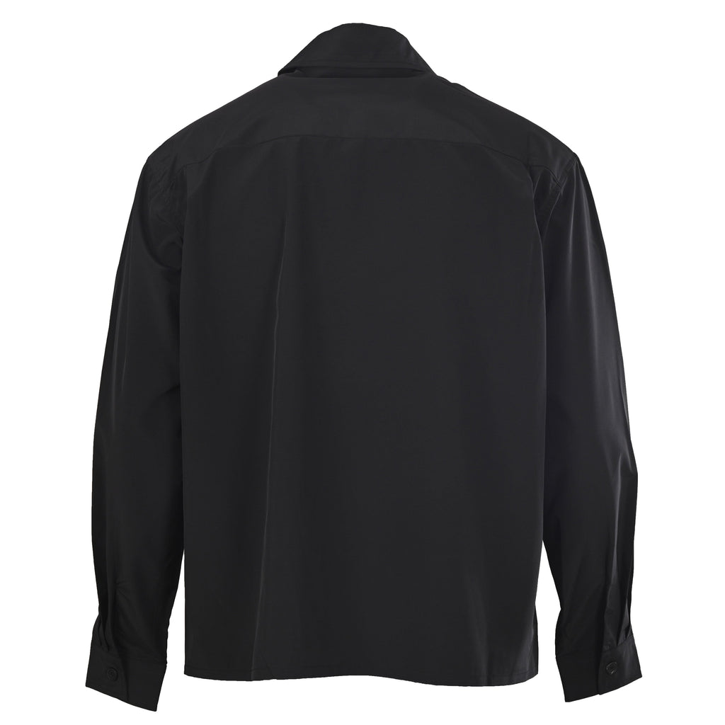 Dior Black Zip-Up Shirt Jacket with D-Ring Strap Pocket