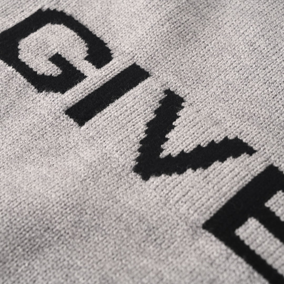 Givenchy Grey Oswald Disney Crew Neck Knit Sweater