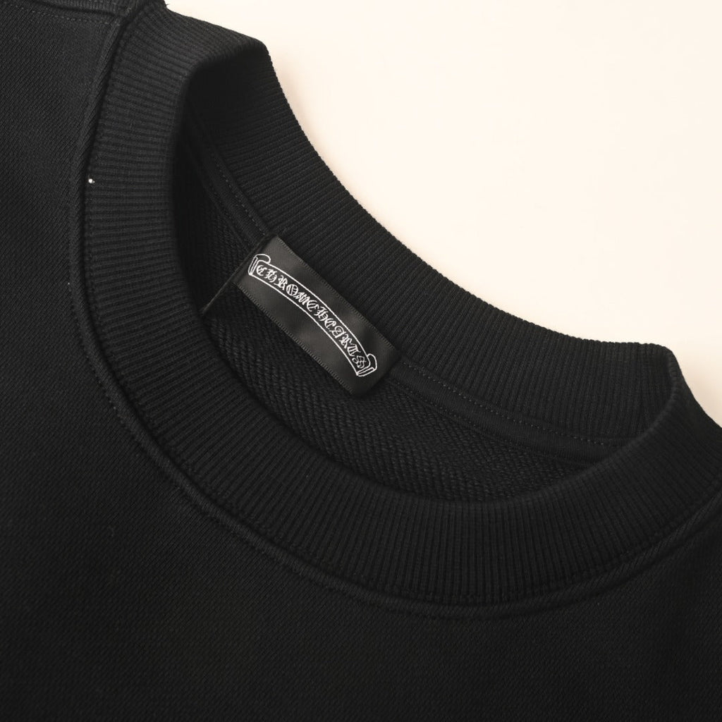 Chrome Hearts Black Beijing Horseshoe Logo Crew Sweatshirt