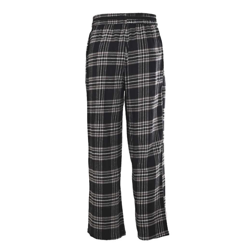 Chrome Hearts Black Plaid Drawstring Wide Leg Pants