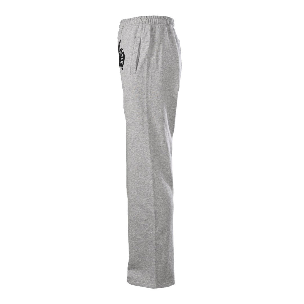 Chrome Hearts Grey Gothic Logo Straight Sweatpants